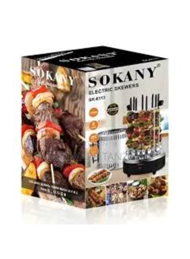 Sokany Electric Oven Home Smokeless BBQ Grill Automatic Rotating Barbecue Skewer Grilled Kebab Machine Barbecue Cup - Image 1